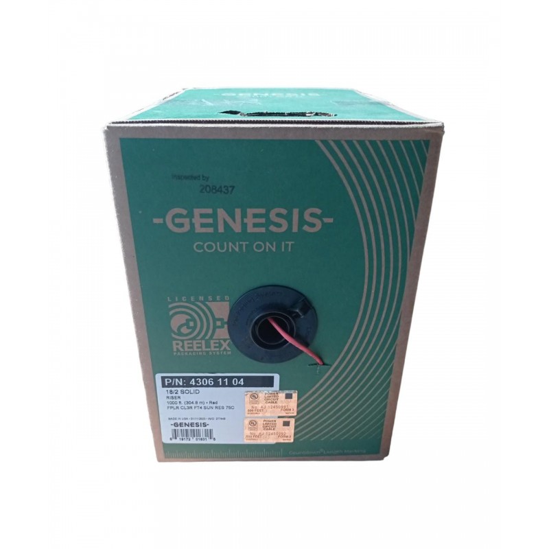 Cable Incendio 2x18 Sin Pantalla UL GENESIS HONEYWELL