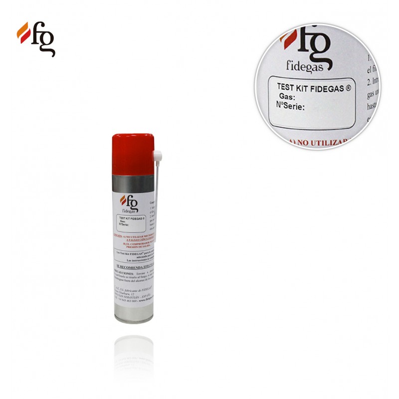 TEST KIT FIDEGAS 405 ml Metano (CH4) / Gas Natural FIDEGAS