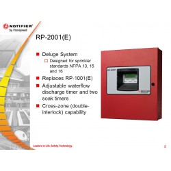 Panel descarga convencional  de seis zonas Notifier - RP-2001E