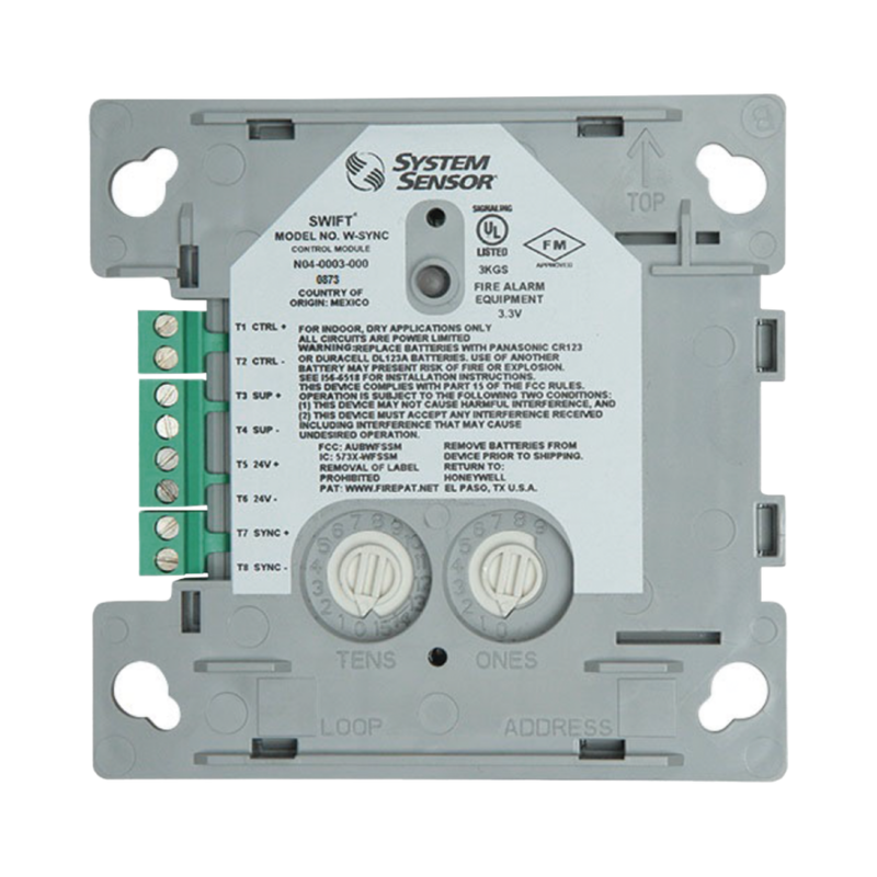 W-SYNC Modulo de Sincronizacion Inalambrico Compatible con Paneles FIRE-LITE