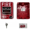 BG-12LOB Pulsador Manual Doble Accion Convencional Uso Exterior Incluye Base Montaje SB-I/O - FIRE LITE