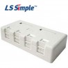 Ls-smb-4port Caja De Montaje En Superficie De 4 Puertos