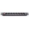 PDU 8 ENCHUFES SCHUKO 16A 1U C/INT. 220V CON ENCHUFE ITALIANO 16A