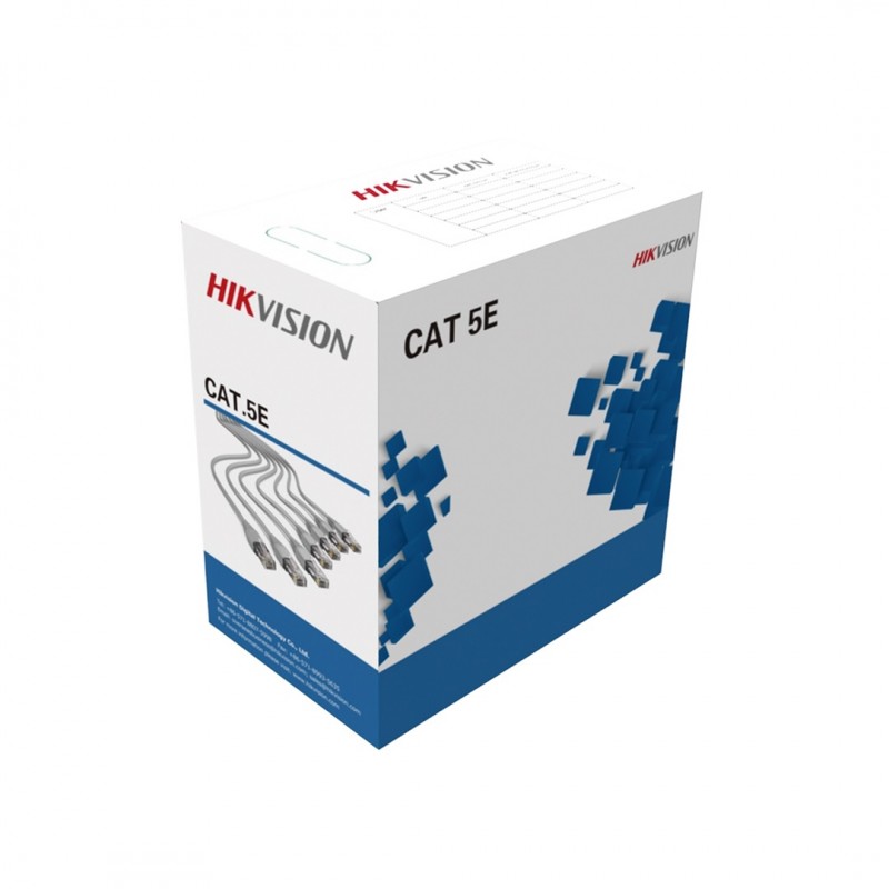 Cable UTP Cat5e 100% Cobre Unifilar 305m Hikvision DS1LN